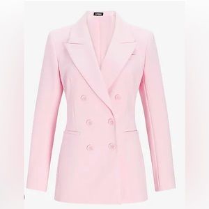 Express double breasted coat lavender/ pink